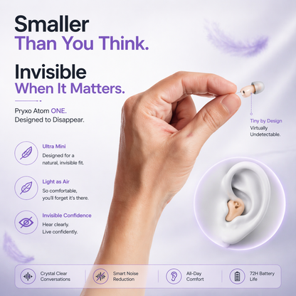 🔥 Today Only! Pryxo™ Atom ONE OTC Hearing Aid — Up to 85% OFF + Hear Every Word Clearly Again 👂✨